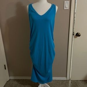 A New Day Side Rouched Turquoise Dress